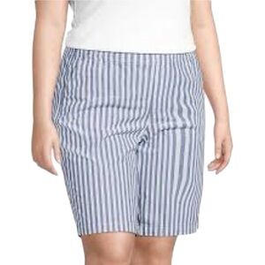 Lands End Mid Rise Pull On Casual Shorts
